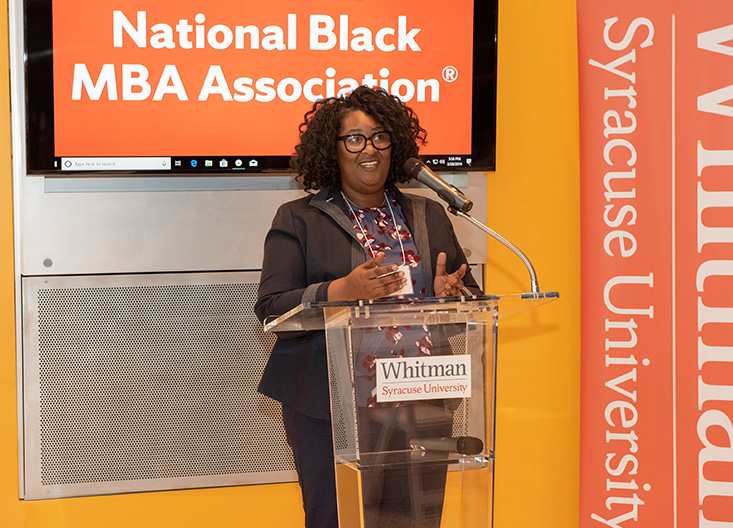 Speaker at a National Black MBA event